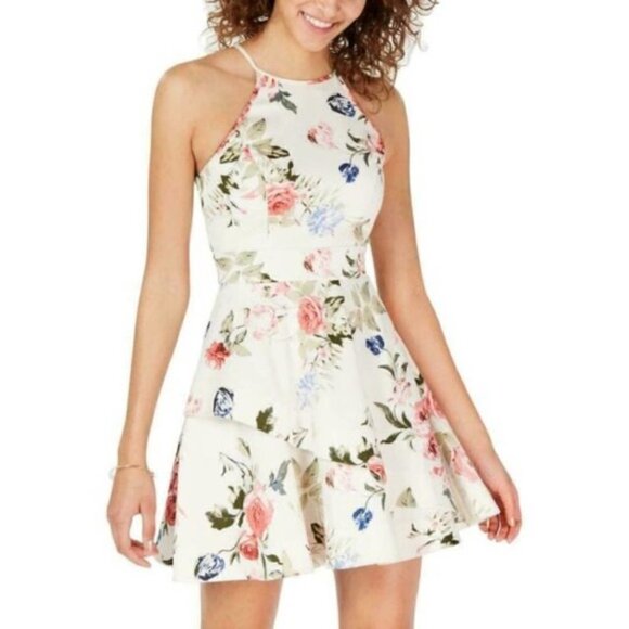 Speechless Cream Floral Dress - Picture 1 of 15